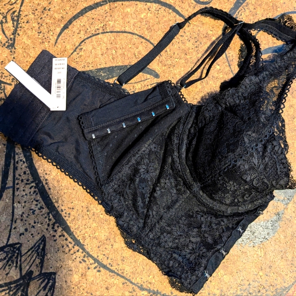 NWT Victoria's Secret black lace bra